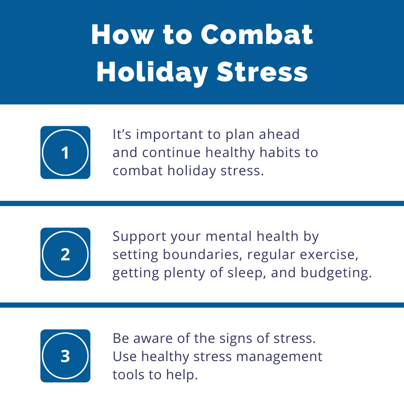 support your mental health and combat holiday stress